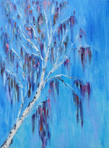 Spring is near. Original oil painting on canvas van Olga Ponomarenko, Schilderij te koop op Singulart