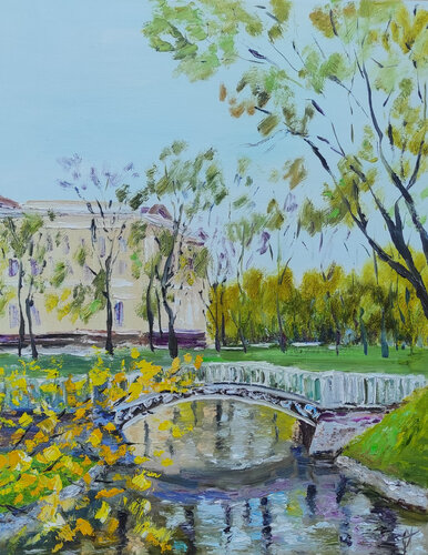 Mikhailovsky Garden. Saint Petersburg von Olga Ponomarenko, Malerei kaufen auf Singulart