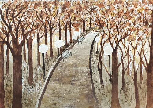 Caminho da Paz di Luzia Sobreiro, Pittura in vendita su Singulart