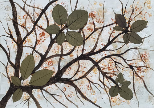 Folhas 2 di Luzia Sobreiro, Pittura in vendita su Singulart