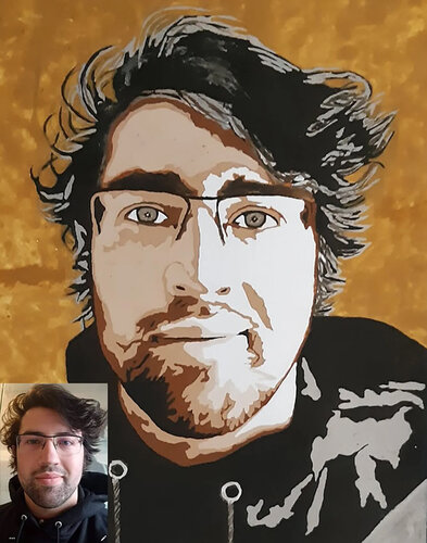 PORTRAIT ON COMMISSION van Luzia Sobreiro, Schilderij te koop op Singulart