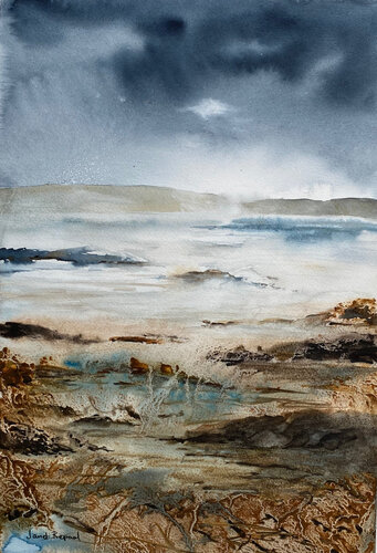 The smell of sea and seaweed von Janet Olaussen Repaal, Malerei kaufen auf Singulart