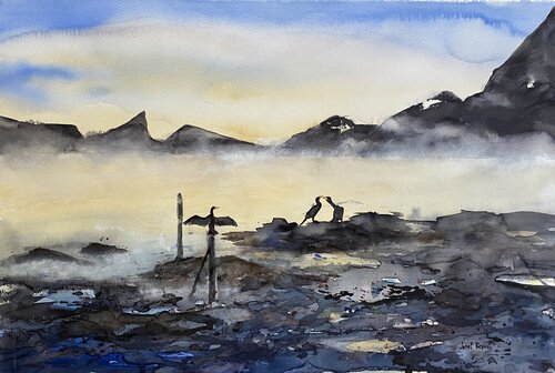 Memory from Lofoten von Janet Olaussen Repaal, Malerei kaufen auf Singulart