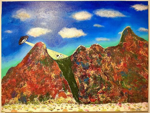 Pilbara Cow Abduction von Howard Holder, Malerei kaufen auf Singulart