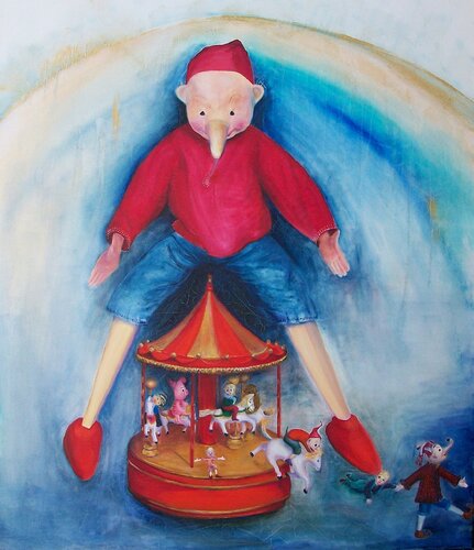 The Loony Bin of Life by Kasia Turajczyk, Painting for Sale on Singulart