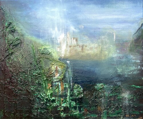 Impression of the ruins of a Castle in Wales. by Kasia Turajczyk, Painting for Sale on Singulart