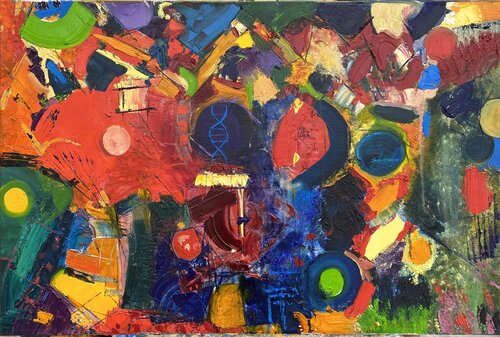 The Universal Nomad: A Share Helix. by Kasia Turajczyk, Painting for Sale on Singulart