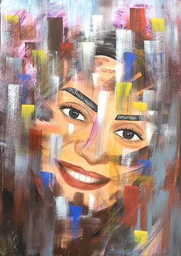 Her eyes are the glory van Ayyad Ayyad, Schilderij te koop op Singulart