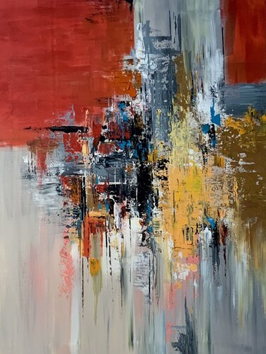 City reflection by Ayyad Ayyad, Painting for Sale on Singulart