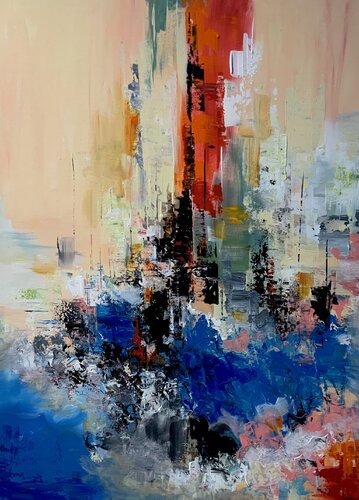 Love in the City van Ayyad Ayyad, Schilderij te koop op Singulart