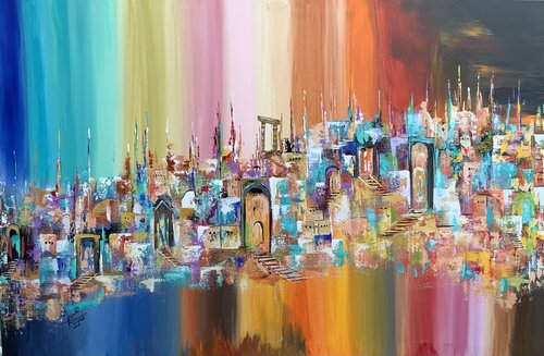 The glow of ancient amman van Ayyad Ayyad, Schilderij te koop op Singulart