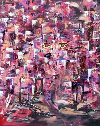 Maze of emotions van Ayyad Ayyad, Schilderij te koop op Singulart