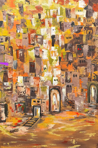 City of Spirits van Ayyad Ayyad, Schilderij te koop op Singulart