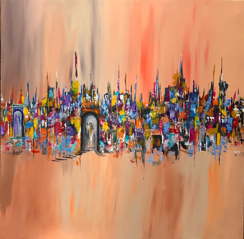 Color of life van Ayyad Ayyad, Schilderij te koop op Singulart