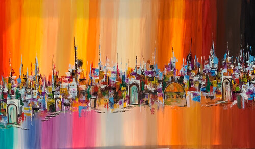Spectrums of the Eternal City van Ayyad Ayyad, Schilderij te koop op Singulart