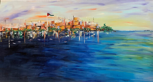 A City on the Shores of Hope von Ayyad Ayyad, Malerei kaufen auf Singulart