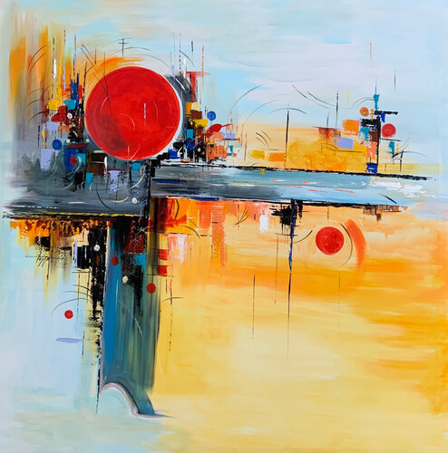Balance of Dimensions van Ayyad Ayyad, Schilderij te koop op Singulart
