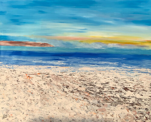Beach Serenity van Ayyad Ayyad, Schilderij te koop op Singulart