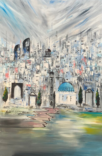 City of Rising Spirits van Ayyad Ayyad, Schilderij te koop op Singulart