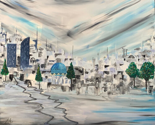 The Gentle Shades of Amman van Ayyad Ayyad, Schilderij te koop op Singulart