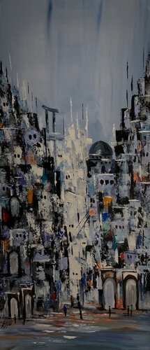 The Gate of the Old City van Ayyad Ayyad, Schilderij te koop op Singulart