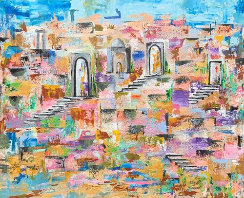 Doors of memory de Ayyad Ayyad, Pintura a la venta en Singulart