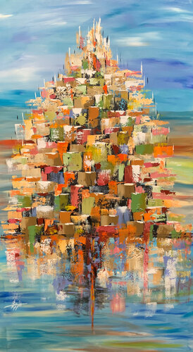 Tree of light par Ayyad Ayyad, Peinture en vente sur Singulart