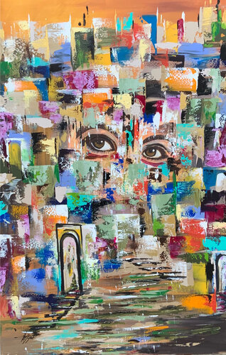 The deep soul of the city van Ayyad Ayyad, Schilderij te koop op Singulart