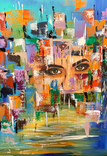 Worlds Behind the Eyes von Ayyad Ayyad, Malerei kaufen auf Singulart