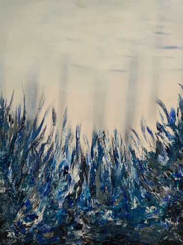 Whispers of Light Through Grass van Ayyad Ayyad, Schilderij te koop op Singulart