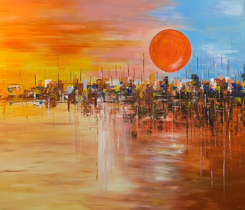 City Beneath the setting sun Ayyad Ayyad