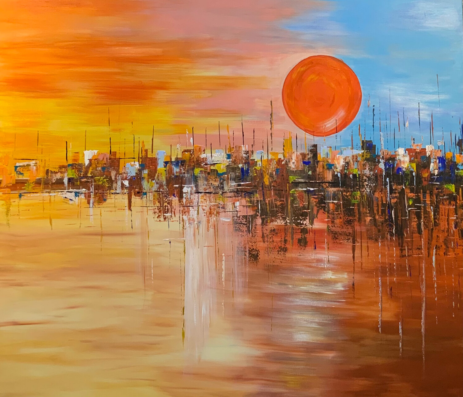 City Beneath the setting sun Ayyad Ayyad