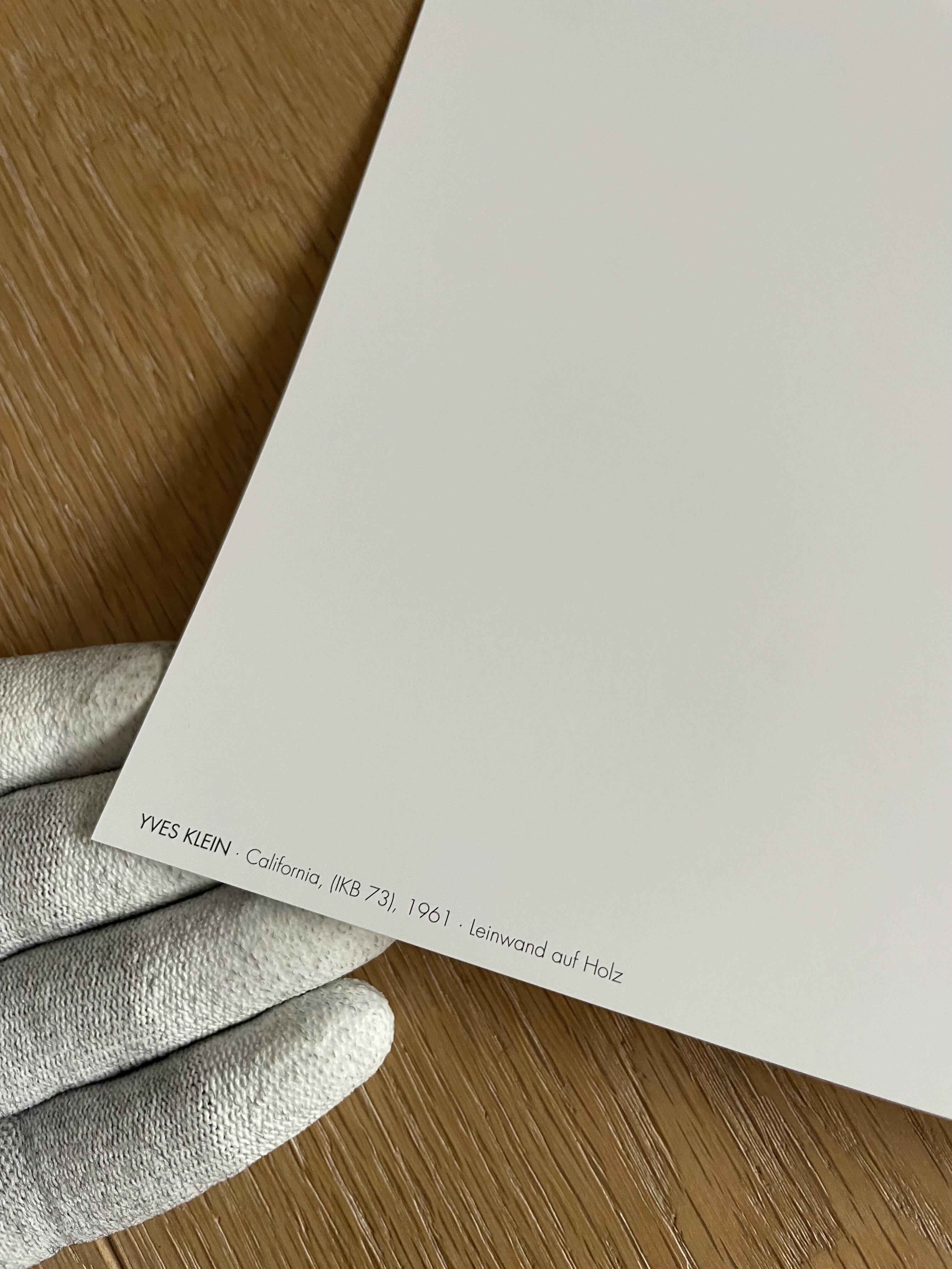 額装済/California IKB 73 1961（イヴ クライン）/ポスター