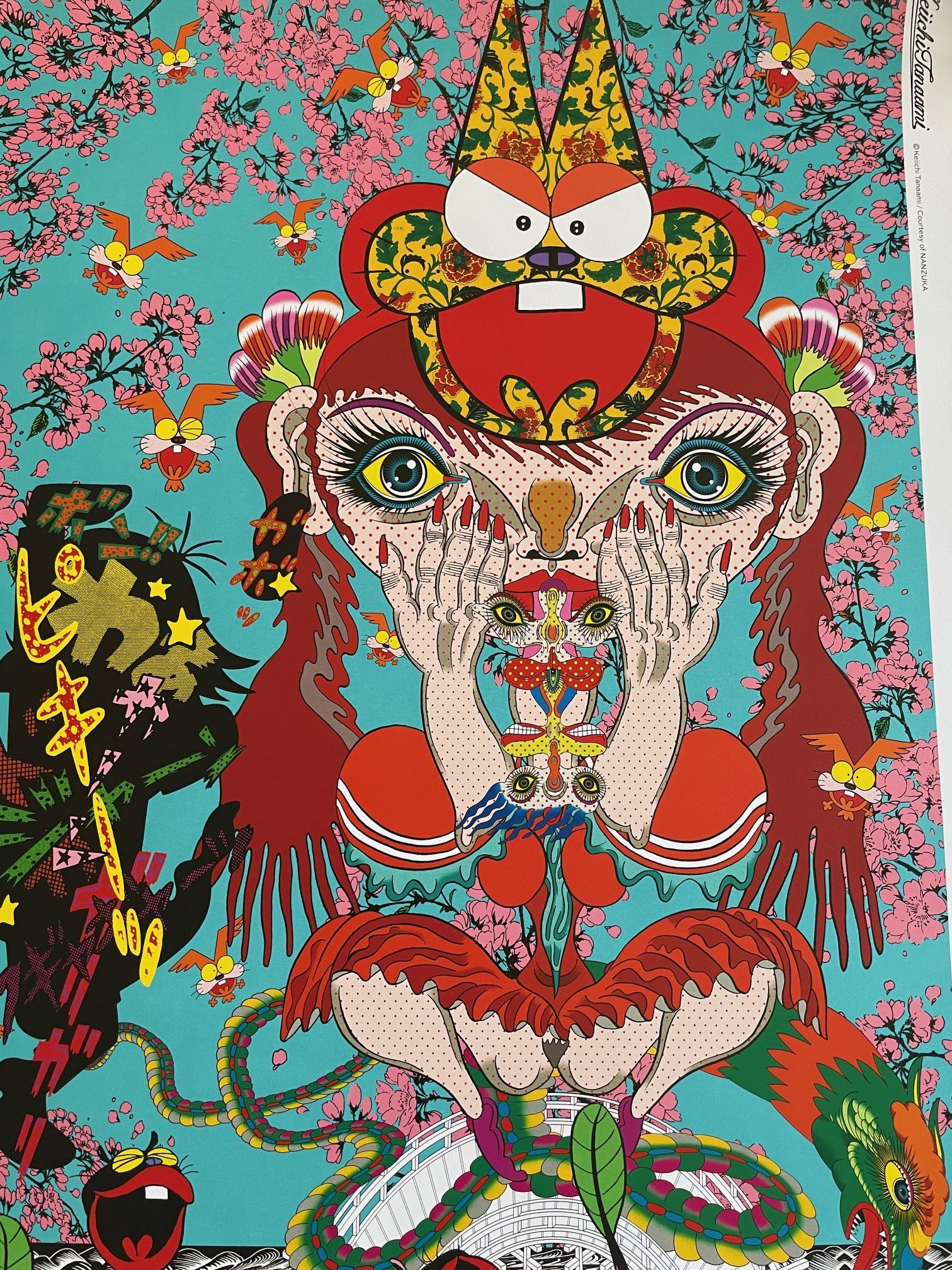 ED200 200枚限定　ART POSTER Keiichi Tanaami Keiichi Tanaami Art Poster DOUBLE TWIGGY Expo'24 542×765mm