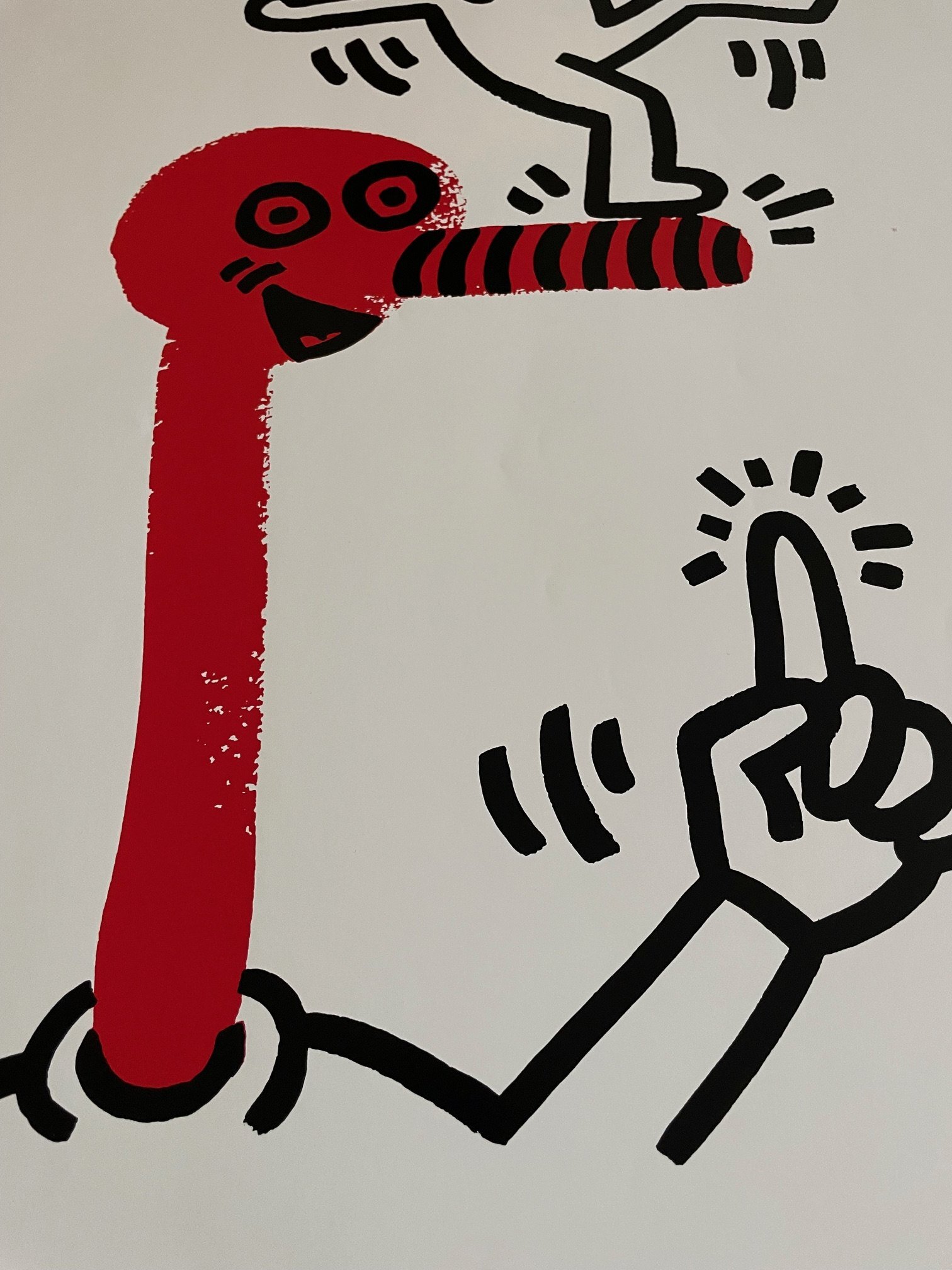 KEITH HARING アート作品 未使用 Keith Haring 'Pyramid' 1993 Vintage Original Poster Print