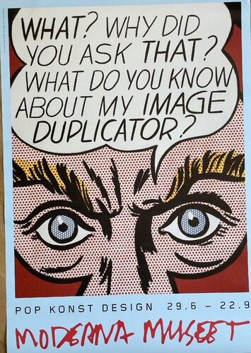 Roy Lichtenstein (1923-1997), Image duplicate, 1963, Pop Kunst Design, copyright Estate of Roy Lichtenstein/BUS 2013, Original Roy Lichtenstein Museum poster by Roy Lichtenstein, 인쇄 for Sale on Singulart