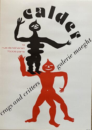 Alexander Calder (1898-1976) - Crags and Critters, Paris 1975 Exhibition Poster for Galerie Maeght von Alexander Calder, Druck kaufen auf Singulart