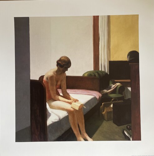 Edward Hopper  (1882-1967), Hotel Room, 1931, Fudacion Coleccio Thyssen Bornemiasz, Printed in Belgium by Edward Hopper, 인쇄 for Sale on Singulart