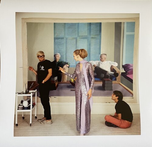 Cecil Beaton, David Hockney, Maudie James&Peter Schlesinger, Vogue December 1968, Copyright The Condé Nast Publications Ltd, Printed in the UK by Cecil Beaton, Print for Sale on Singulart