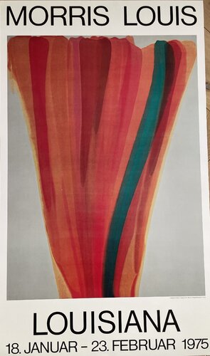 Louisiana exhibition poster Morris Louis after (1912-1962), Louisiana 1975, Copyright Maryland College Institute of Art (MICA), All Rights Reserved/VISDA by Morris Louis, Print for Sale on Singulart