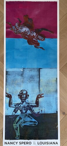 Nancy Spero (1926-2009), To Soar, 1997, Copyright The Nancy Spero and Leon Golub Foundation of the Arts.,Licensed by VAGA at Artists Rights Society (ARS), New York, Courtesy Galerie Lelong&CO/VISDA2020 by Nancy Spero, Print for Sale on Singulart