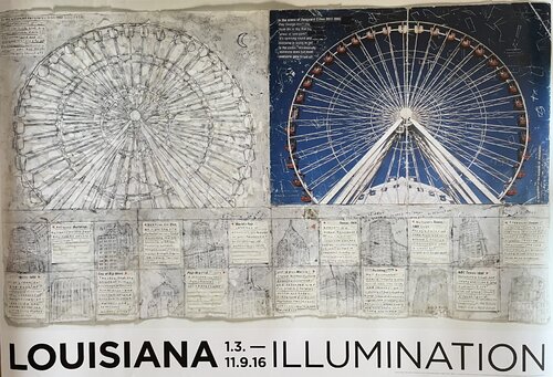 Exhibition poster Simon Evans, Illumination, In the Arena of Vanguard Cities, 2013, copyright Simon Evans von Simon Evans™, Druck kaufen auf Singulart