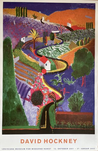David Hockney, Nichols Canyon, 1980, Mr.og Mrs. Richard C. Hedreen, Seattle Washington, Copyright David Hockney. van David Hockney, Afdruk te koop op Singulart