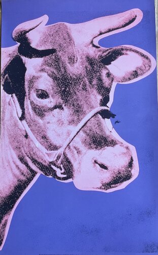 Andy Warhol (1928-1987), Cow, 1976 (pink&purple), Copyright 2013 The Andy Warhol Foundation for Visual Arts, Inc. Printed in the U.K. by Andy Warhol, Print for Sale on Singulart