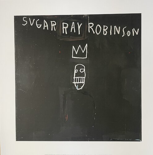 Jean Michel Basquiat (1960-1988), Untitled (Sugar Ray Robinson), 1982, Copyright Estate of Jean Michel Basquiat, Licensed by Artestar New York, Printed in UK 12/28 0V0DZ0 von Jean-Michel Basquiat, Druck kaufen auf Singulart
