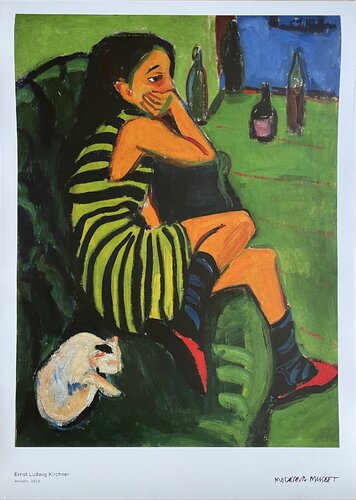 Ernst Ludwig Kirchner (1880-1938), Artistin, 1910, orginal