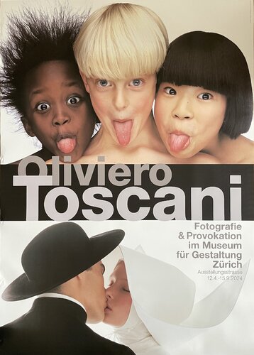 Oliviero Toscani, Fotografie und Provokation, exibition poster, Peter Scholl 2024, Uldry AG, Hinterkappelen von Oliviero Toscani, Druck kaufen auf Singulart
