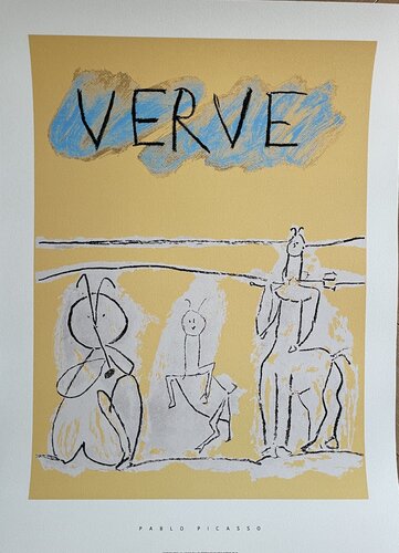 Pablo Picasso (1881-1973), Cover for Verve, 1951,  copyright by SIAE, Italy, 1996, Printed in Italy di Pablo Picasso, Stampa in vendita su Singulart