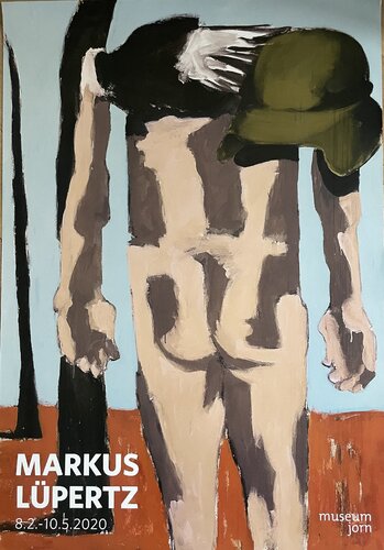 Markus Lüpertz, Rückenakt 2006, orginal exibition poster 2020 van Markus Lüpertz, Afdruk te koop op Singulart
