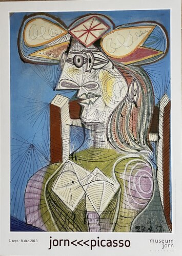Pablo Picasso  (1881-1973), Femme Assise (Dora), 1938, copyright  succession Picasso/Biledkunst, 2013 di Pablo Picasso, Stampa in vendita su Singulart